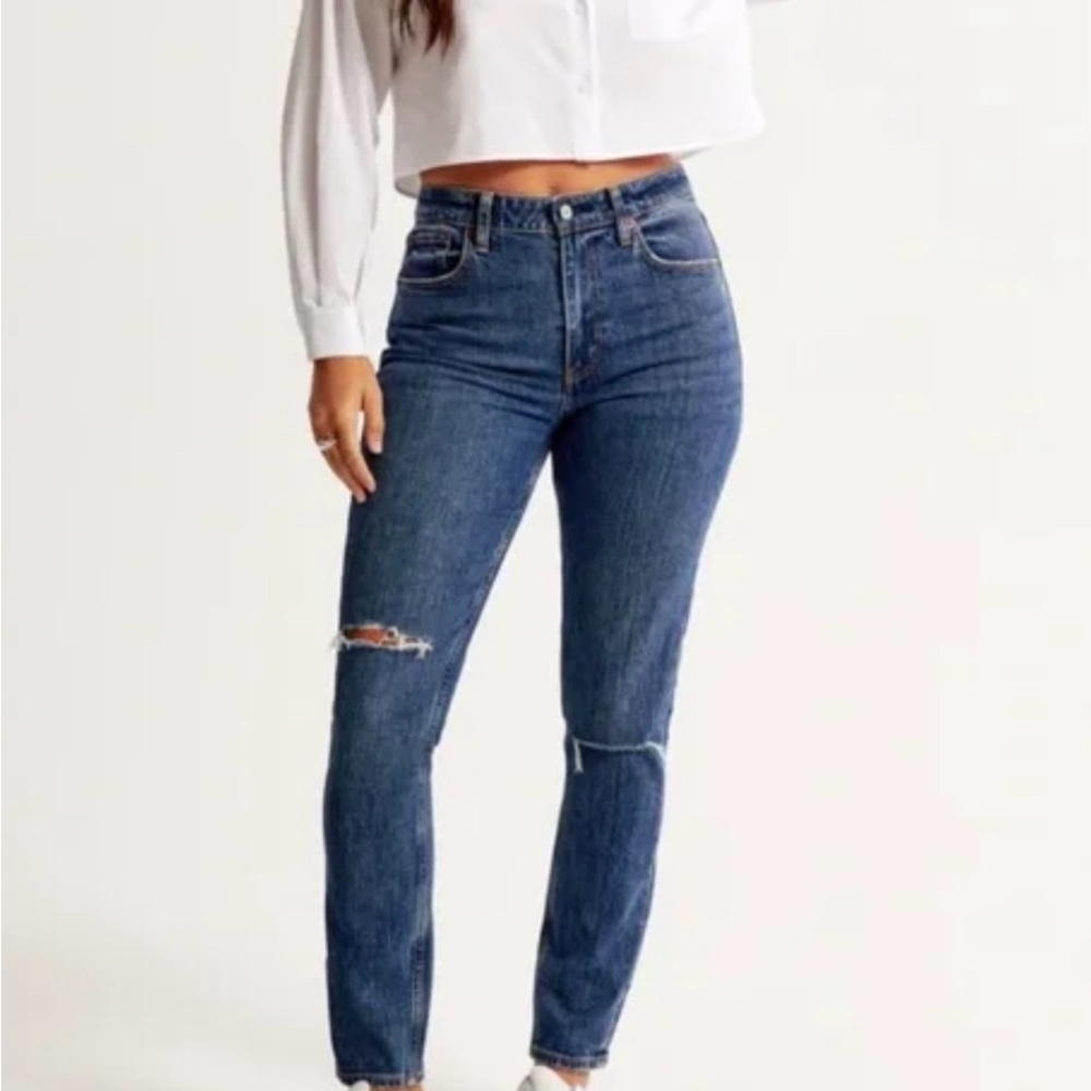 Abercrombie & Fitch High Rise Blue Jeans